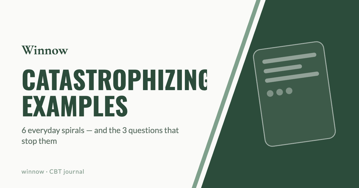 Catastrophizing: Examples and How to Stop It