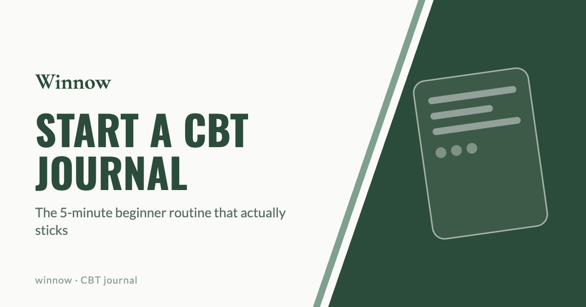 How to Start a CBT Journal: 5-Minute Beginner Guide